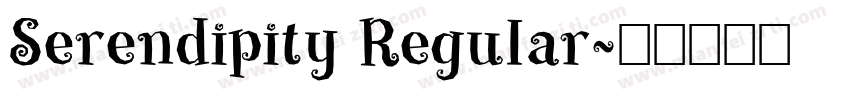 Serendipity Regular字体转换